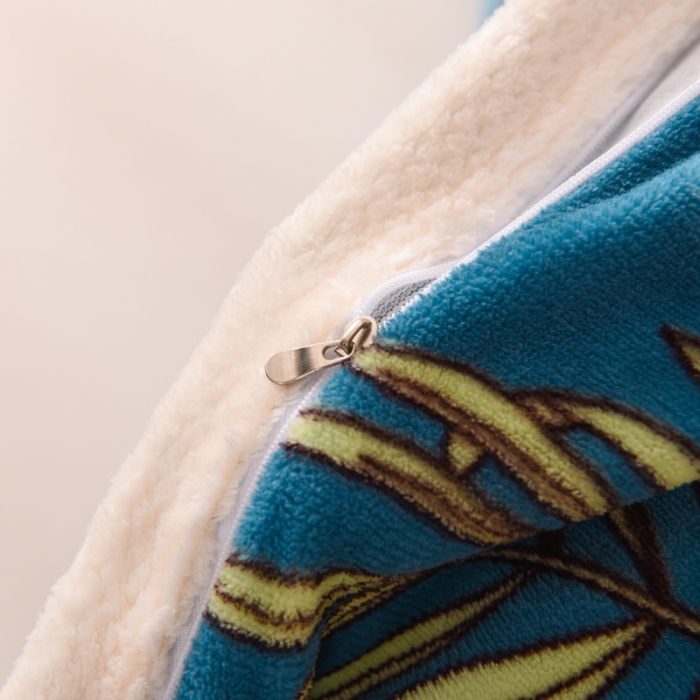 91家纺网 家纺一手货源 找家纺 甜之梦 2025新款多功能泥点绒印花加厚被套毛毯 动物乐园