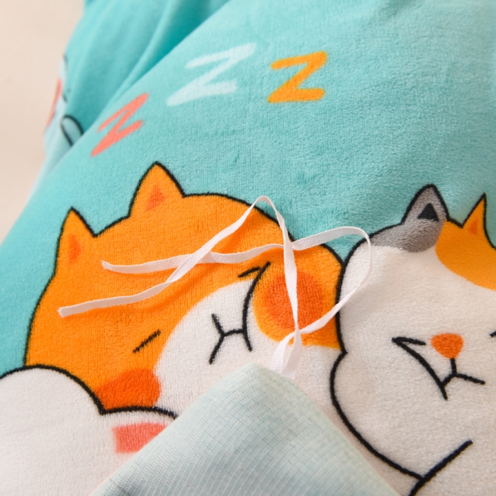 91家纺网 家纺一手货源 找家纺 甜之梦 2025新款多功能泥点绒印花加厚被套毛毯 乖乖熊