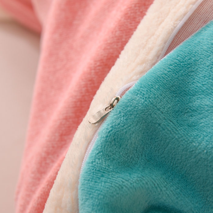 91家纺网 家纺一手货源 找家纺 甜之梦 2025新款多功能泥点绒印花加厚被套毛毯 乖乖熊