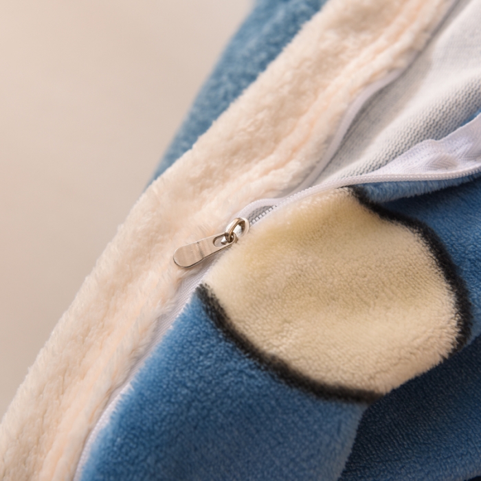 91家纺网 家纺一手货源 找家纺 甜之梦 2025新款多功能泥点绒印花加厚被套毛毯 泡泡公主