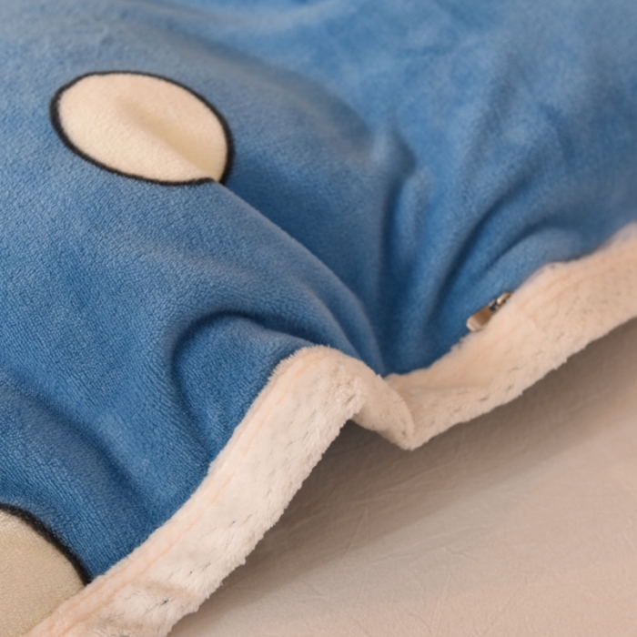 91家纺网 家纺一手货源 找家纺 甜之梦 2025新款多功能泥点绒印花加厚被套毛毯 泡泡公主