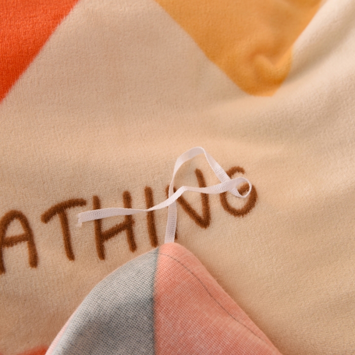 91家纺网 家纺一手货源 找家纺 甜之梦 2025新款多功能泥点绒印花加厚被套毛毯 校园女孩