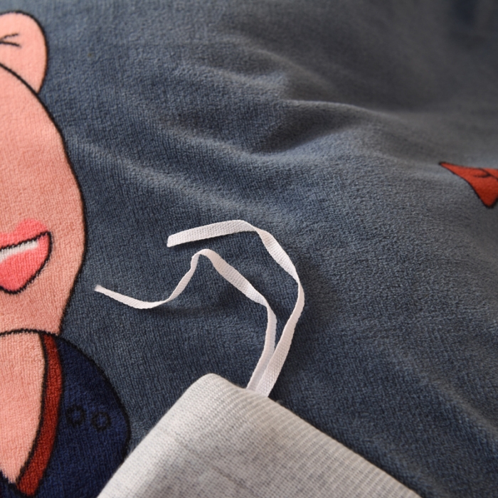 91家纺网 家纺一手货源 找家纺 甜之梦 2025新款多功能泥点绒印花加厚被套毛毯 雪花熊