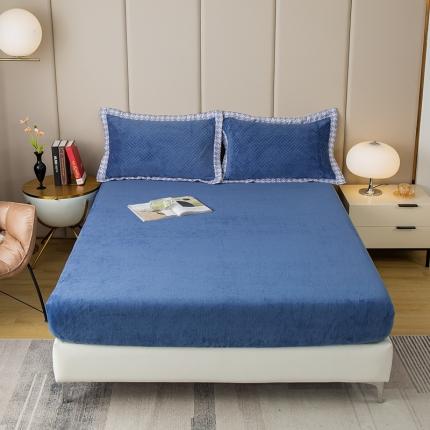 91家纺网 家纺一手货源 找家纺 （总）羋多 2023新款素色牛奶绒床笠