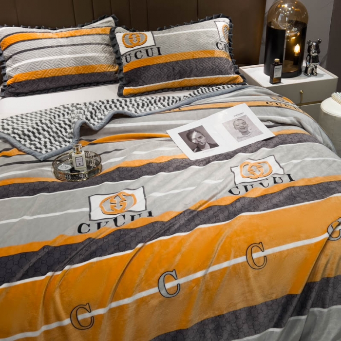 91家纺网 家纺一手货源 找家纺 （总）羋多 2023新款A版牛奶绒+B版阳离子提花双层复合毯