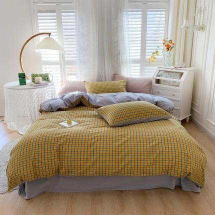 91家纺网 家纺一手货源 找家纺 （总）顾家家居 2023新款全棉A类水洗棉四件套