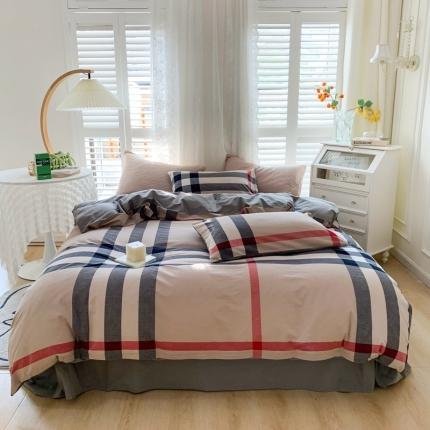 91家纺网 家纺一手货源 找家纺 （总）顾家家居 2023新款全棉A类水洗棉四件套