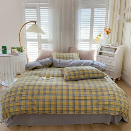 91家纺网 家纺一手货源 找家纺 （总）顾家家居 2023新款全棉A类水洗棉四件套