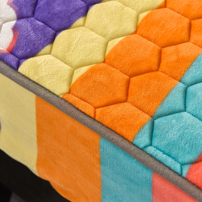 91家纺网 家纺一手货源 找家纺 情煊 2022新款牛奶绒印花单品夹棉床笠 云朵之恋