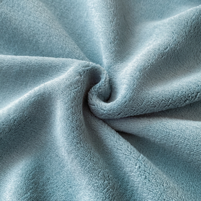 91家纺网 家纺一手货源 找家纺 金丝鸟 2022新款200克韩式公主风花边款牛奶绒四件套 雾霾蓝