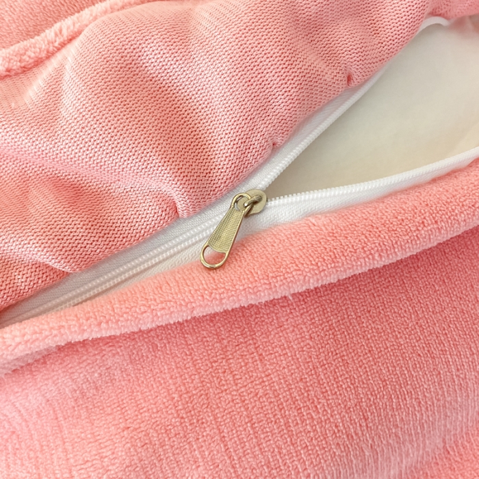 91家纺网 家纺一手货源 找家纺 金丝鸟 2022新款200克韩式公主风花边款牛奶绒四件套 仙女粉