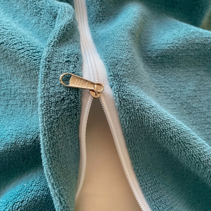 91家纺网 家纺一手货源 找家纺 金丝鸟 2022新款200克华夫格雕花牛奶绒贝壳边四件套 华夫格绿