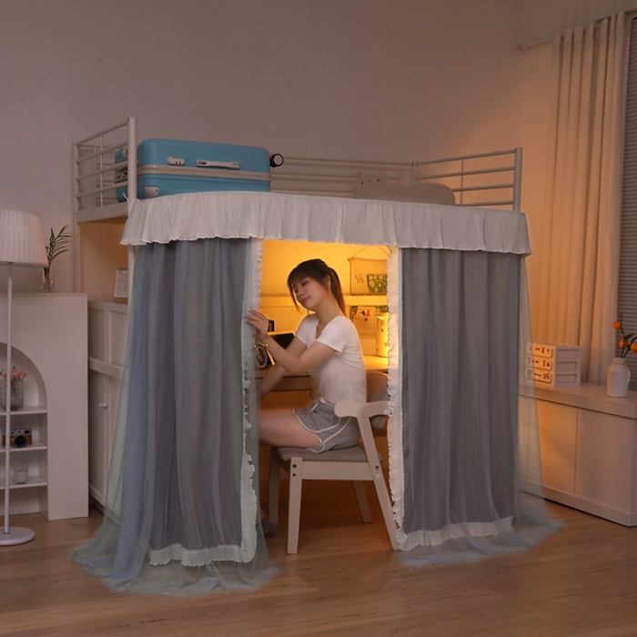 91家纺网 家纺一手货源 找家纺 迪凡保罗 2022新款C19铝合金导轨学生桌帘 阳光深灰