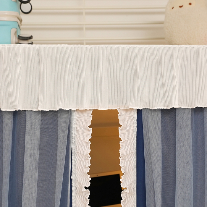 91家纺网 家纺一手货源 找家纺 迪凡保罗 2022新款C19铝合金导轨学生桌帘 阳光藏青