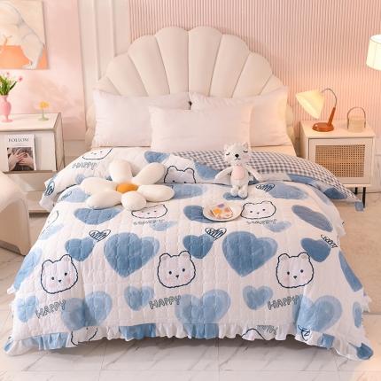 91家纺网 家纺一手货源 找家纺 （总）甜之梦 2025新款全棉印花夹棉抗菌被套可定制任何尺寸