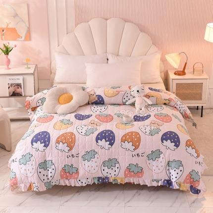 91家纺网 家纺一手货源 找家纺 （总）甜之梦 2025新款全棉印花夹棉抗菌被套可定制任何尺寸