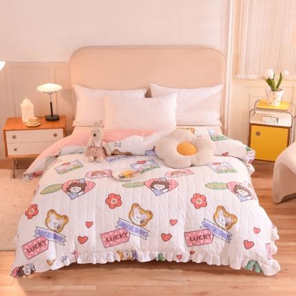 91家纺网 家纺一手货源 找家纺 （总）甜之梦 2025新款全棉印花夹棉抗菌被套可定制任何尺寸