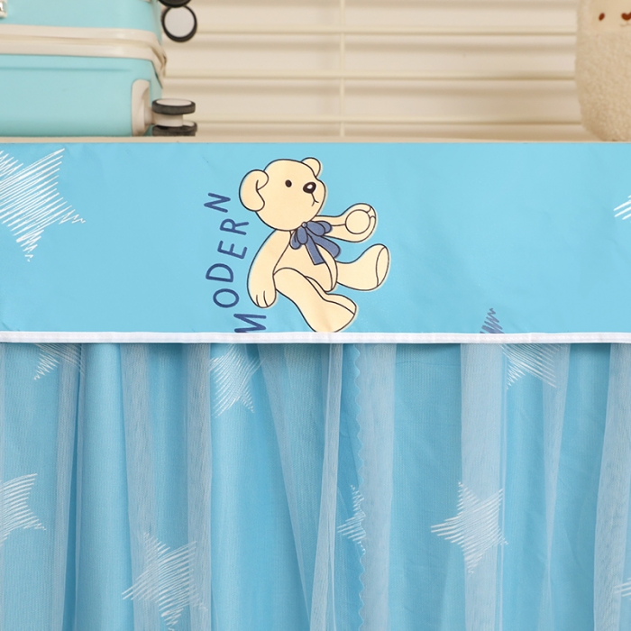 91家纺网 家纺一手货源 找家纺 迪凡保罗 2022新款C20铝合金导轨学生桌帘 星光熊 兰