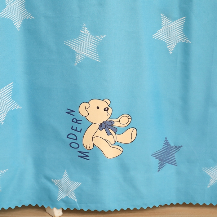 91家纺网 家纺一手货源 找家纺 迪凡保罗 2022新款C20铝合金导轨学生桌帘 星光熊 兰