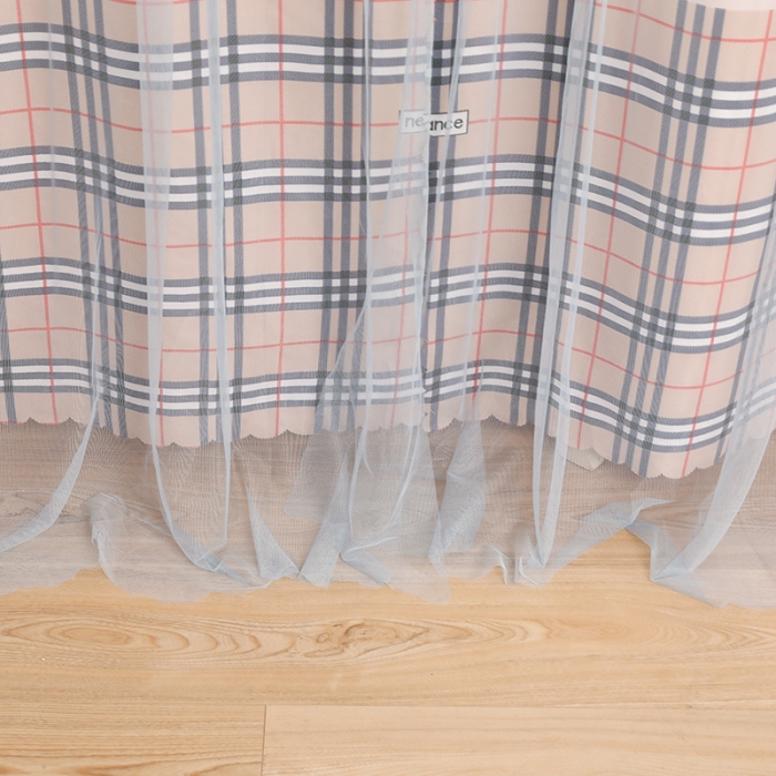 91家纺网 家纺一手货源 找家纺 迪凡保罗 2022新款C20铝合金导轨学生桌帘 熊格格 咖