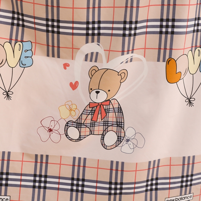 91家纺网 家纺一手货源 找家纺 迪凡保罗 2022新款C20铝合金导轨学生桌帘 熊格格 咖