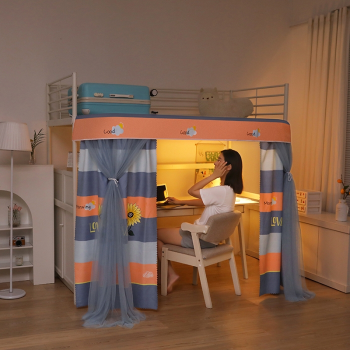 91家纺网 家纺一手货源 找家纺 迪凡保罗 2022新款C20铝合金导轨学生桌帘 阳光花朵