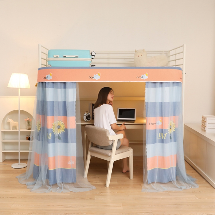 91家纺网 家纺一手货源 找家纺 迪凡保罗 2022新款C20铝合金导轨学生桌帘 阳光花朵