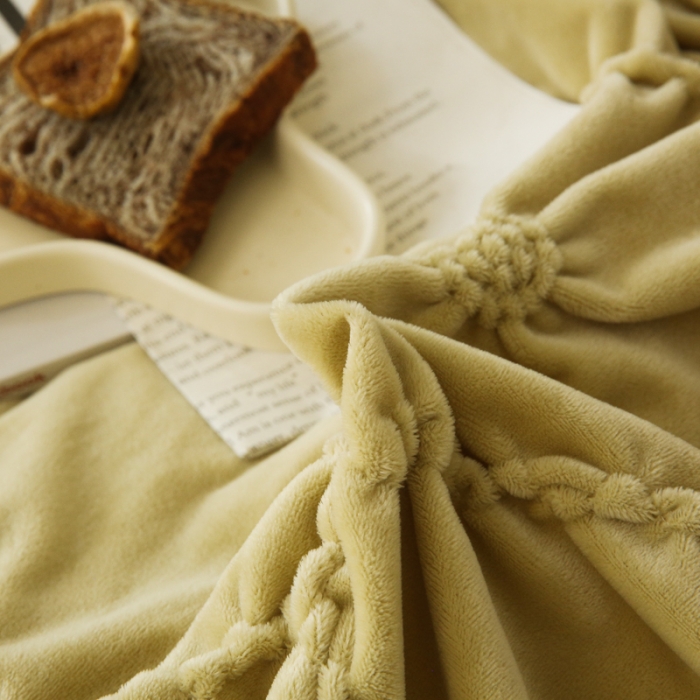 91家纺网 家纺一手货源 找家纺 （总）玛奇朵 2022新款德芙绒立体揪花四件套--罗莎系列