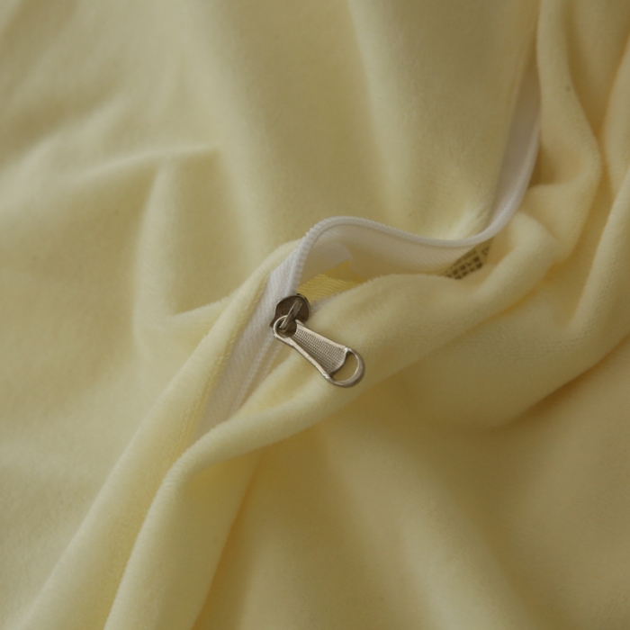 91家纺网 家纺一手货源 找家纺 玛奇朵 2022新款德芙绒立体揪花四件套--罗莎系列 罗莎-芝士黄