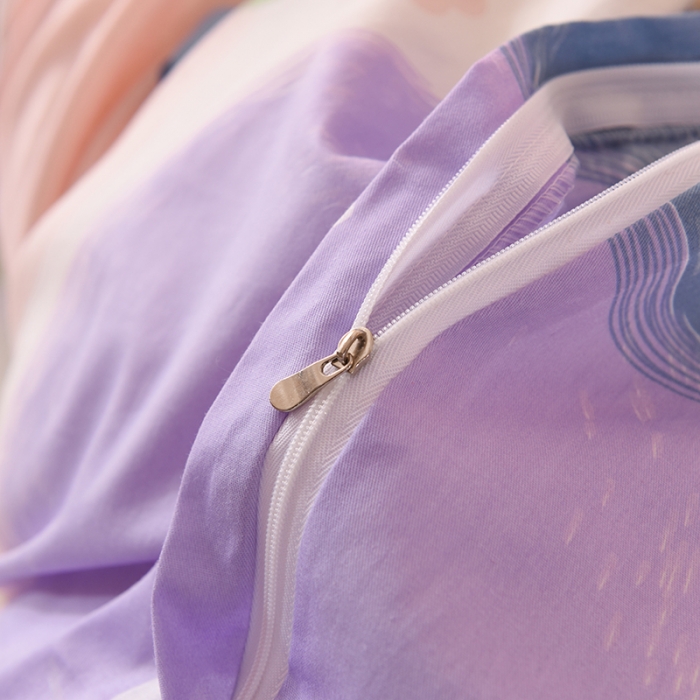 91家纺网 家纺一手货源 找家纺 甜之梦 2025新款全棉印花夹棉抗菌被套 魔法花园