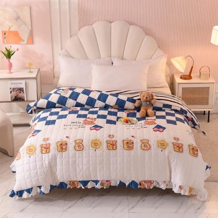 甜之梦 2025新款全棉印花夹棉抗菌被套 派对熊