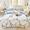 91家纺网 家纺一手货源 找家纺 眠屿 2022新款牛奶绒花边系列床单床裙床笠四件套 柚园