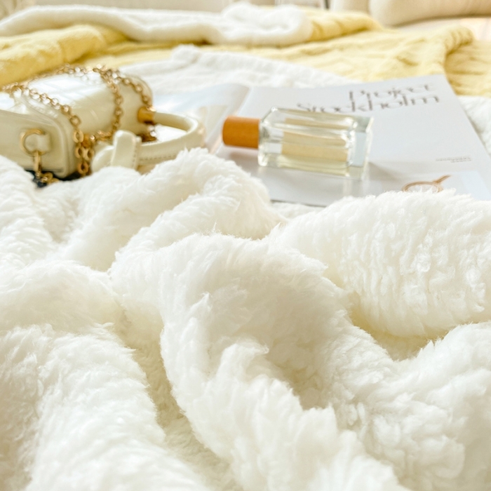 91家纺网 家纺一手货源 找家纺 呗旺鹿新A类双面塔芙绒羊羔绒毛毯办公室午睡盖毯子直播 格调