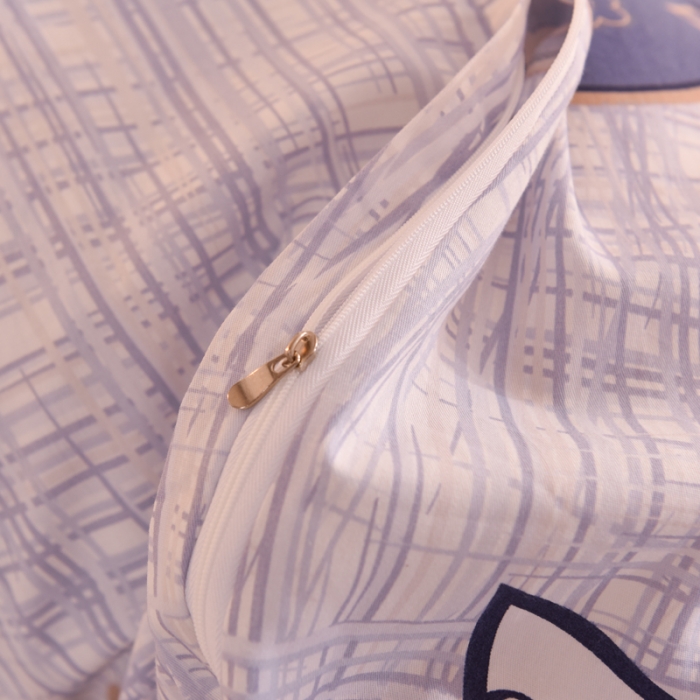 91家纺网 家纺一手货源 找家纺 甜之梦 2025新款全棉印花夹棉抗菌被套 快乐维尼