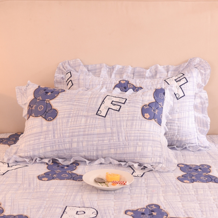 91家纺网 家纺一手货源 找家纺 甜之梦 2025新款全棉印花夹棉抗菌枕套 快乐维尼