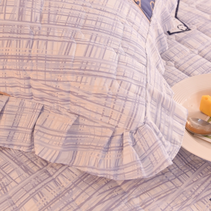 91家纺网 家纺一手货源 找家纺 甜之梦 2025新款全棉印花夹棉抗菌枕套 快乐维尼