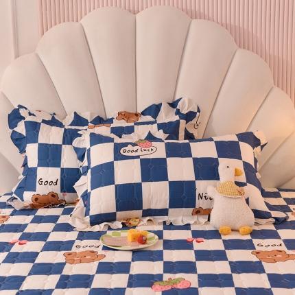 甜之梦 2025新款全棉印花夹棉抗菌枕套 派对熊