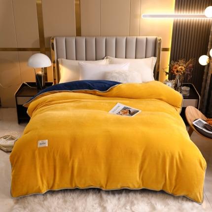 91家纺网 家纺一手货源 找家纺 （总）情煊家纺 2023新款220克纯色牛奶绒单被套定制248*248