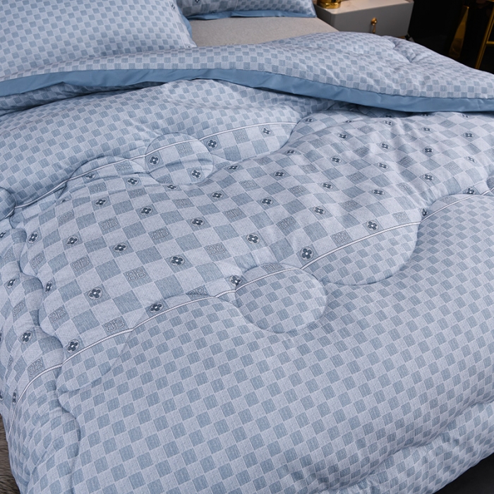 91家纺网 家纺一手货源 找家纺 圣楚 2024新馨柔羽丝绒冬被春秋被子被芯直播电商爆款 佳期如梦