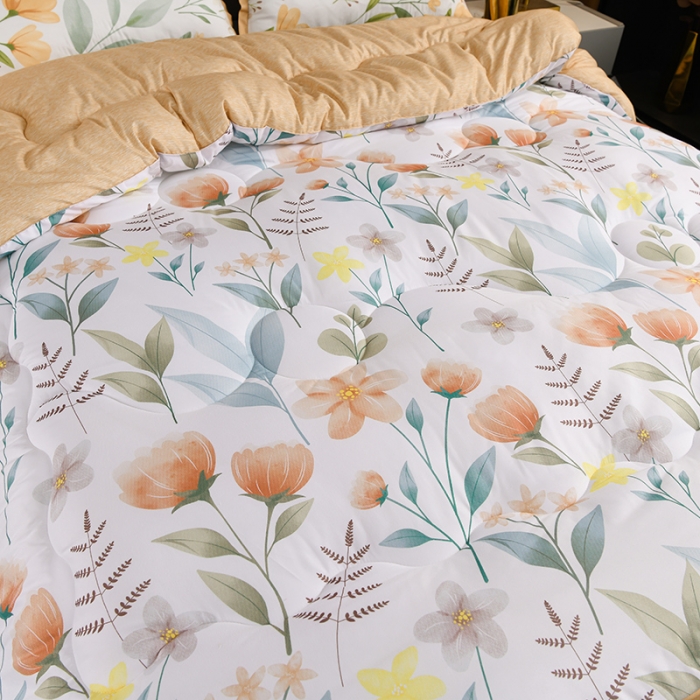 91家纺网 家纺一手货源 找家纺 圣楚 2024新馨柔羽丝绒冬被春秋被子被芯直播电商爆款 浪漫之约