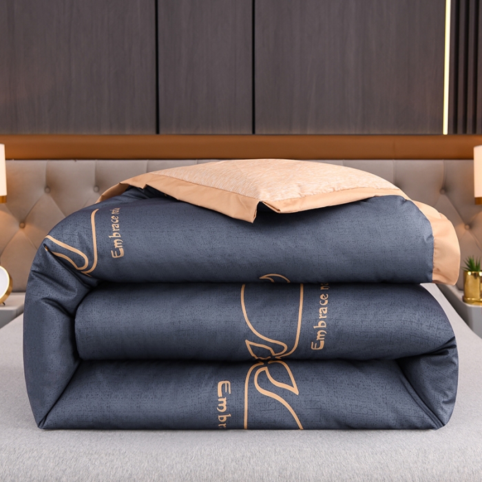 91家纺网 家纺一手货源 找家纺 圣楚 2024新馨柔羽丝绒冬被春秋被子被芯直播电商爆款 惬意生活