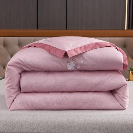 圣楚 2024新馨柔羽丝绒冬被春秋被子被芯直播电商爆款 香槟玫瑰