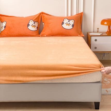 91家纺网 家纺一手货源 找家纺 （总）爱妮玖玖 2025新款牛奶绒纯色款单层床笠