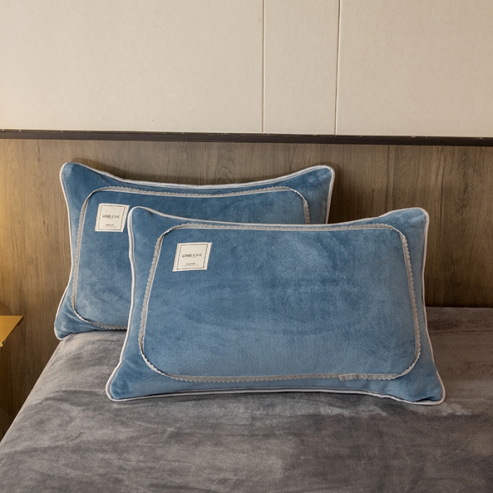 91家纺网 家纺一手货源 找家纺 能好家纺 2022直播爆款牛奶绒金貂绒四件套 月光兰+灰