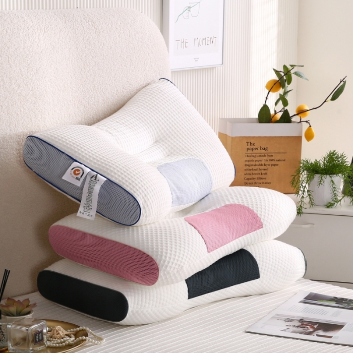 91家纺网 家纺一手货源 找家纺 （总）爱来伊二代spa3D助眠大豆棉蜂窝枕芯48x74cm