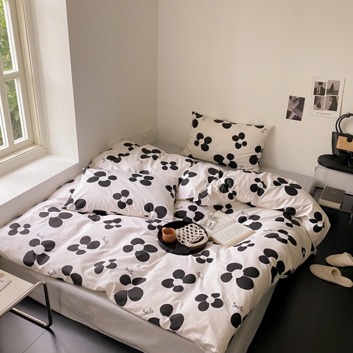 91家纺网 家纺一手货源 找家纺 （总）昔可 2022新款全棉四件套新款影棚图