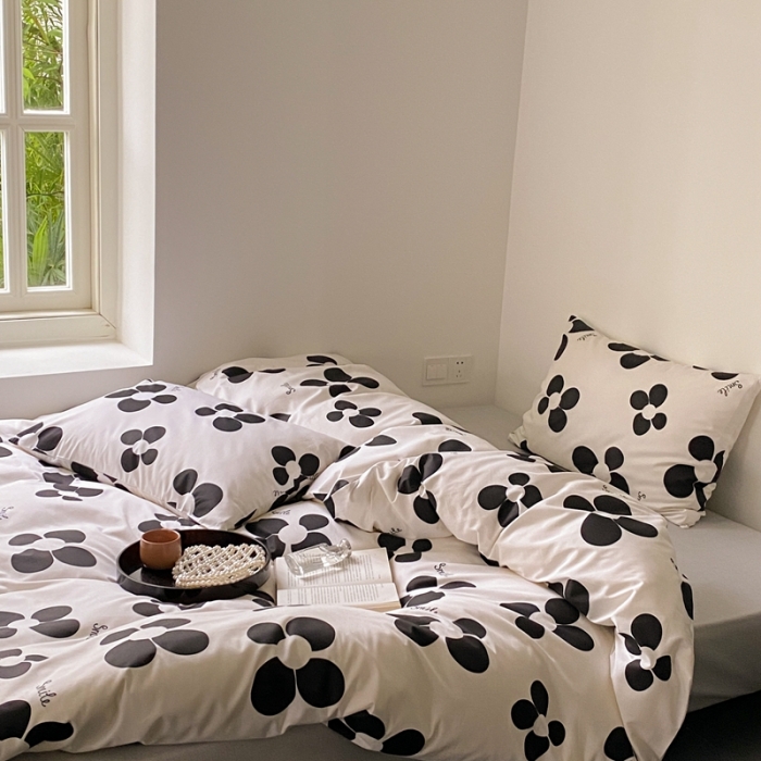 91家纺网 家纺一手货源 找家纺 （总）昔可 2022新款全棉四件套新款影棚图