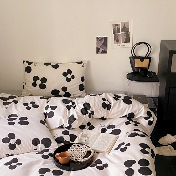 91家纺网 家纺一手货源 找家纺 （总）昔可 2022新款全棉四件套新款影棚图