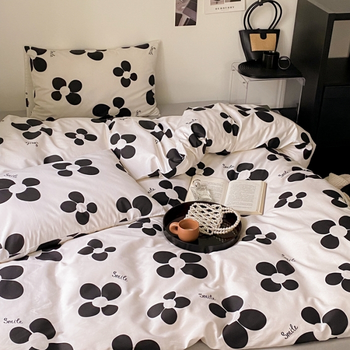 91家纺网 家纺一手货源 找家纺 昔可2022新款全棉四件套新款影棚图 暗夜欧诺拉