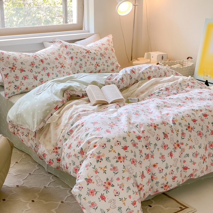 91家纺网 家纺一手货源 找家纺 （总）昔可家纺2022新款嵌绳全棉套件组图一